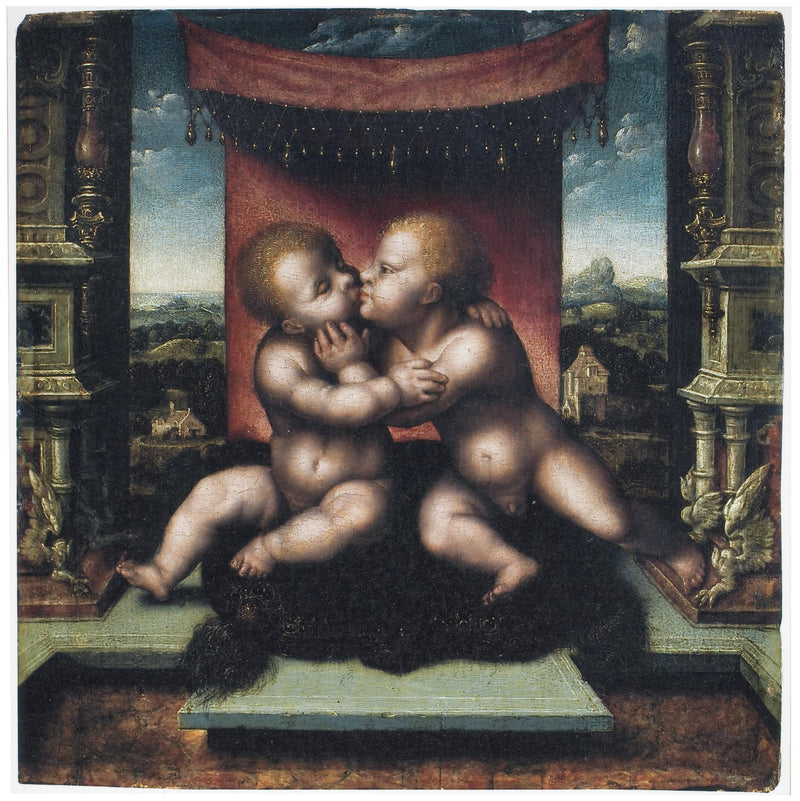 Jeesus Kristus ja Johannes Kastaja lapset, 1500-luvun toinen neljännes - Joos van Cleve