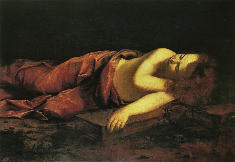 Jeesus nukuksissa ristillä - Orazio Gentileschi