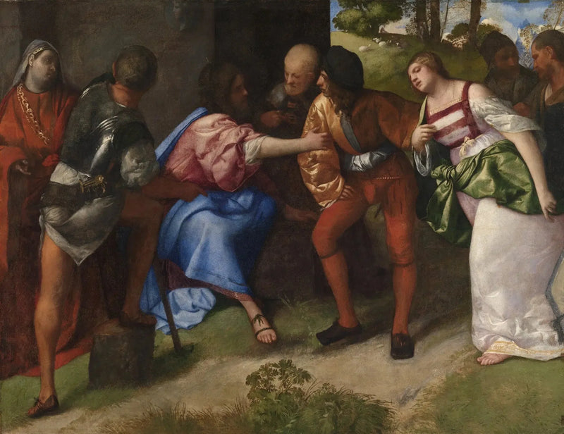Jeesus ja naisen aviorikos - Titian