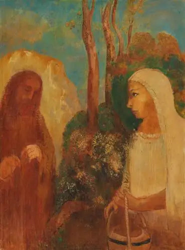 Jeesus ja samarialainen - Odilon Redon