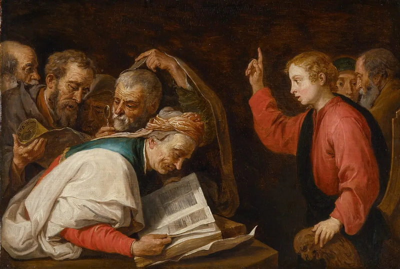 Jeesus lääkärien keskellä - David Teniers nuorempi