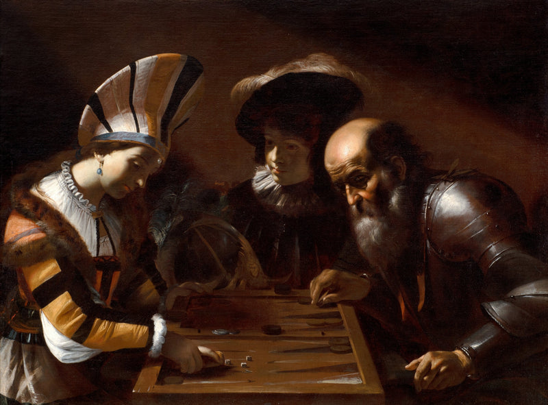 Backgammon-peli - Mattia Preti