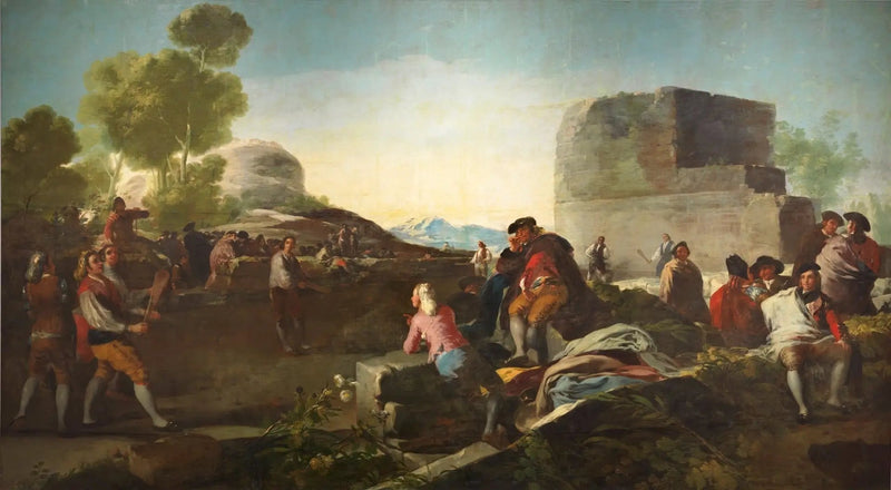 pallopeli mailalla - Francisco de Goya