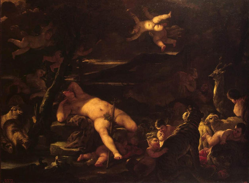 Nuori Bacchus unessa - Luca Giordano