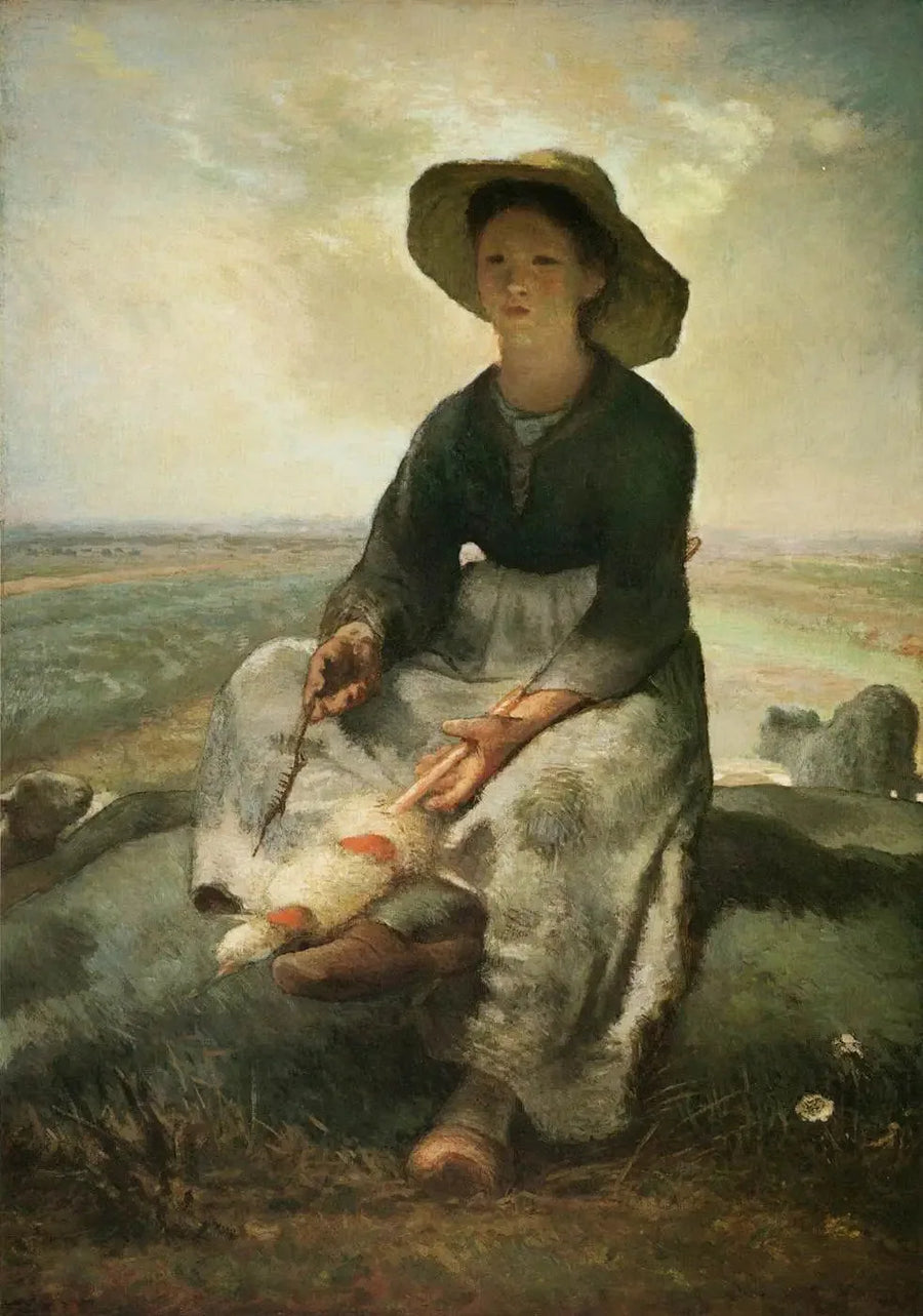 Nuori karjakoira - Jean-François Millet