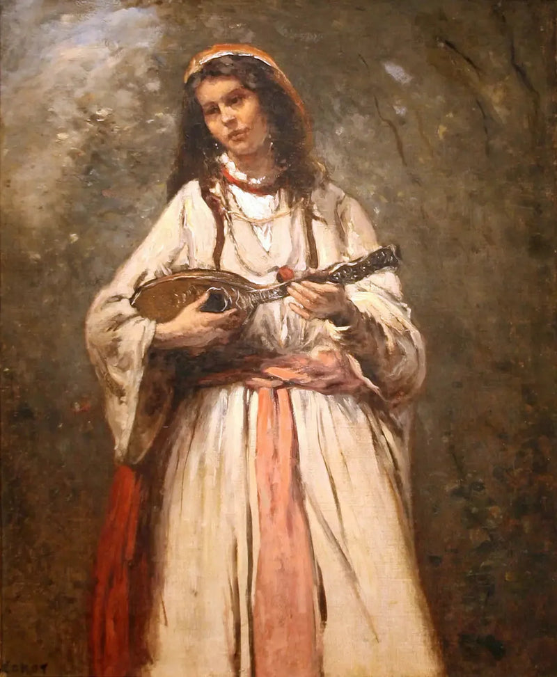 Nuori boheemi mandoliinilla - Jean-Baptiste Camille Corot