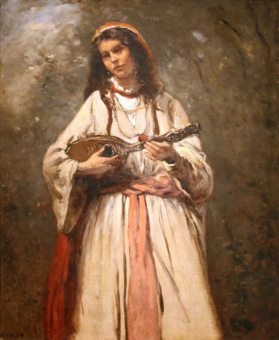 Nuori boheemi mandoliinilla - Jean-Baptiste Camille Corot