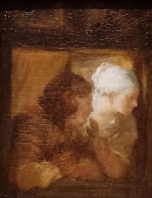 Nuori pari ikkunassa - Jean-Honoré Fragonard