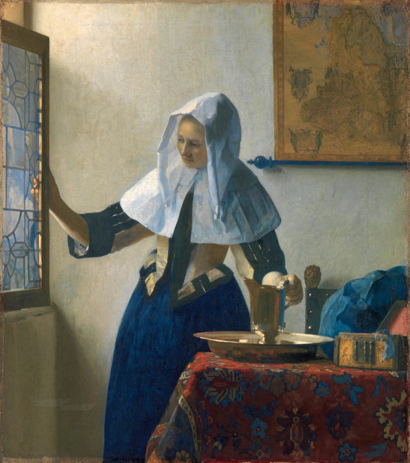 Nuori Nainen kannun kanssa - Johannes Vermeer