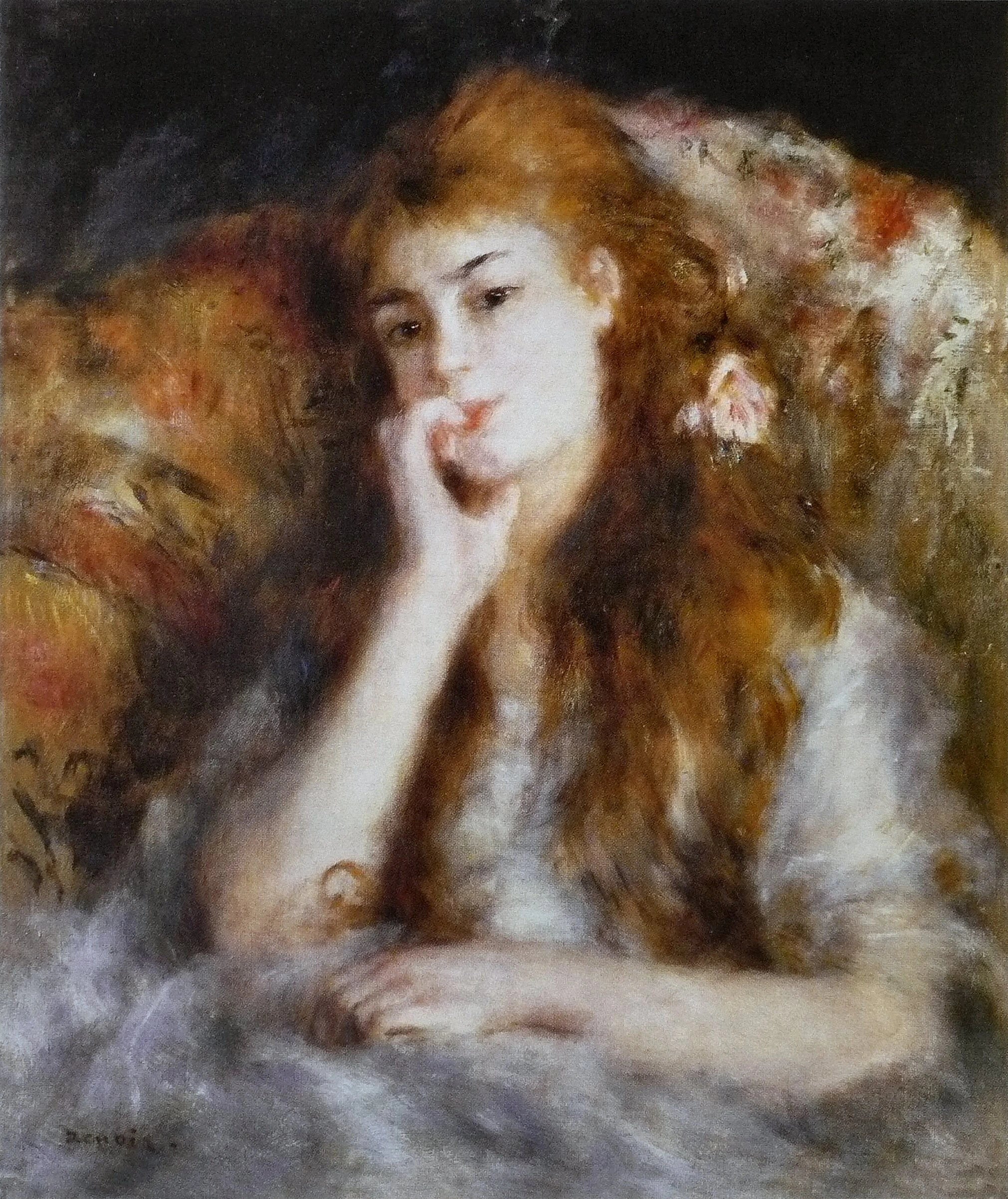 Jeune Femme assise dite La Pensée, Nini Lopez peinte par Renoir vers 1876-1877
