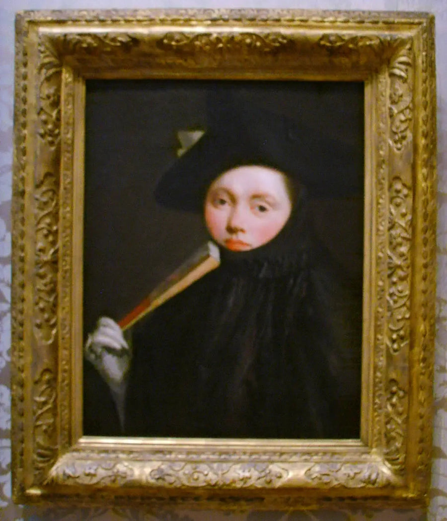 Nuori nainen tricorne-hatulla - Giovanni Battista Tiepolo