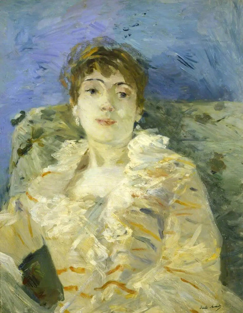Nuori nainen divanilla - Berthe Morisot