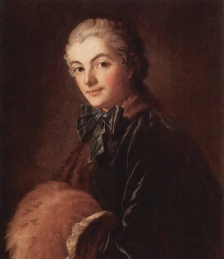 Nuori nainen käsivartineulalla - François Boucher