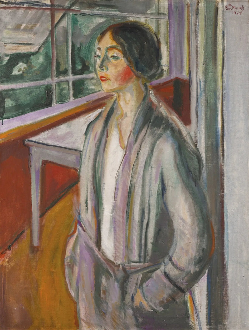 Nuori Nainen verannalla - Edvard Munch