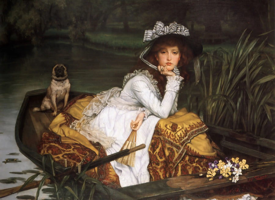 Nuori nainen veneessä - James Tissot