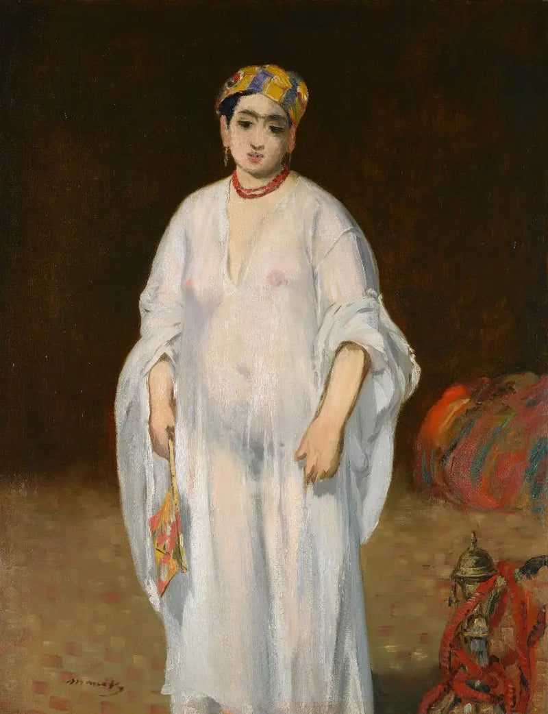Nuori nainen itämaisessa mekossa - Édouard Manet