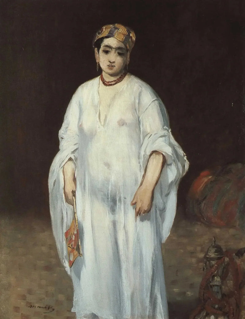 Nuori nainen itämaalaiseen mekkoon - Édouard Manet