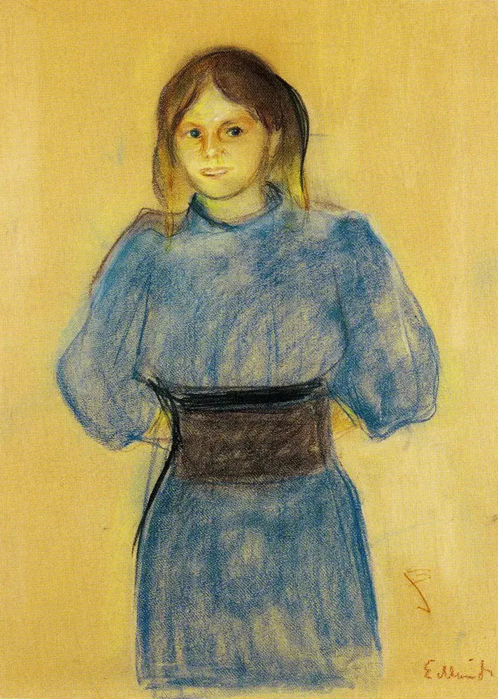 Nuori nainen sinisessä - Edvard Munch