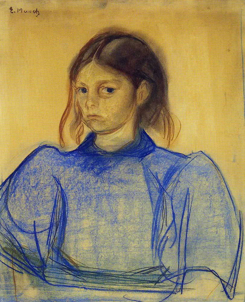 Nuori nainen sinisessä - Edvard Munch