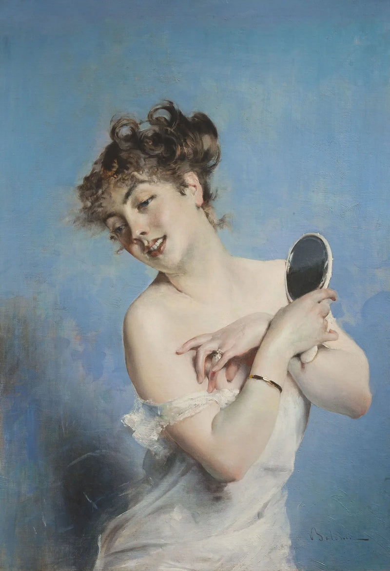 Nuori nainen alastomissaan (henkihoidot) - Giovanni Boldini