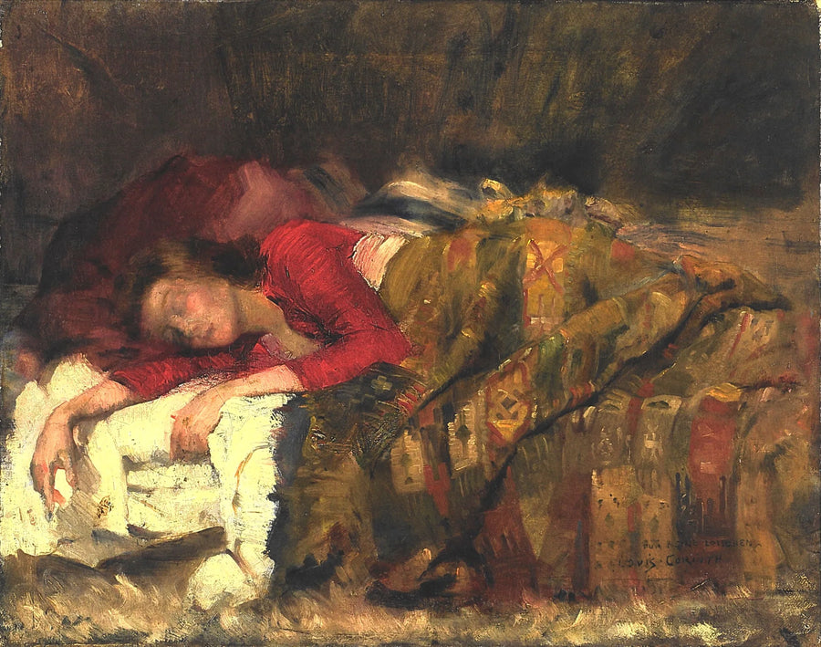 Nukkuva nuori nainen - Lovis Corinth