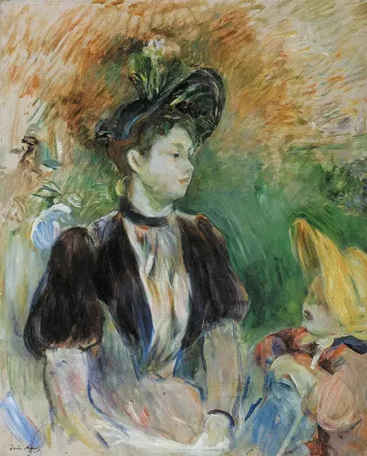 Nuori nainen ja lapsi - Berthe Morisot