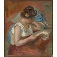 Nuori nainen lukemassa - Pierre-Auguste Renoir