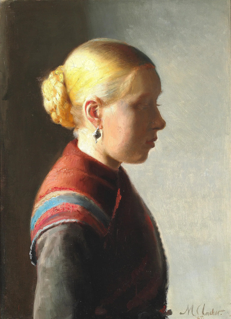 Nuori nainen. -Michael Peter Ancher
