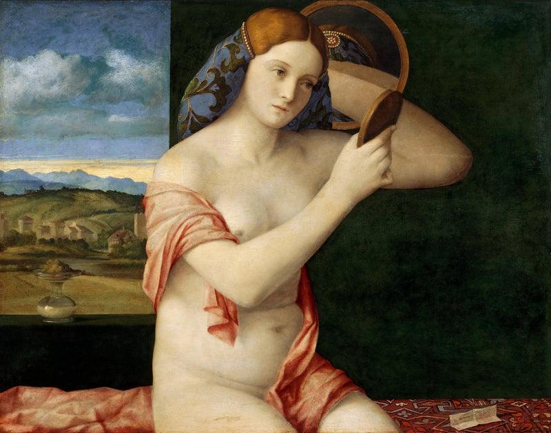 Nuori nainen alasti peilissä - Giovanni Bellini