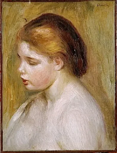 Nuori nainen rintakehässä - Pierre-Auguste Renoir