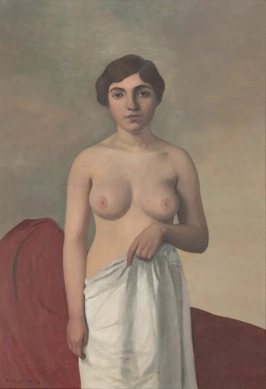 Nuori nainen seisomassa alasti - Félix Vallotton