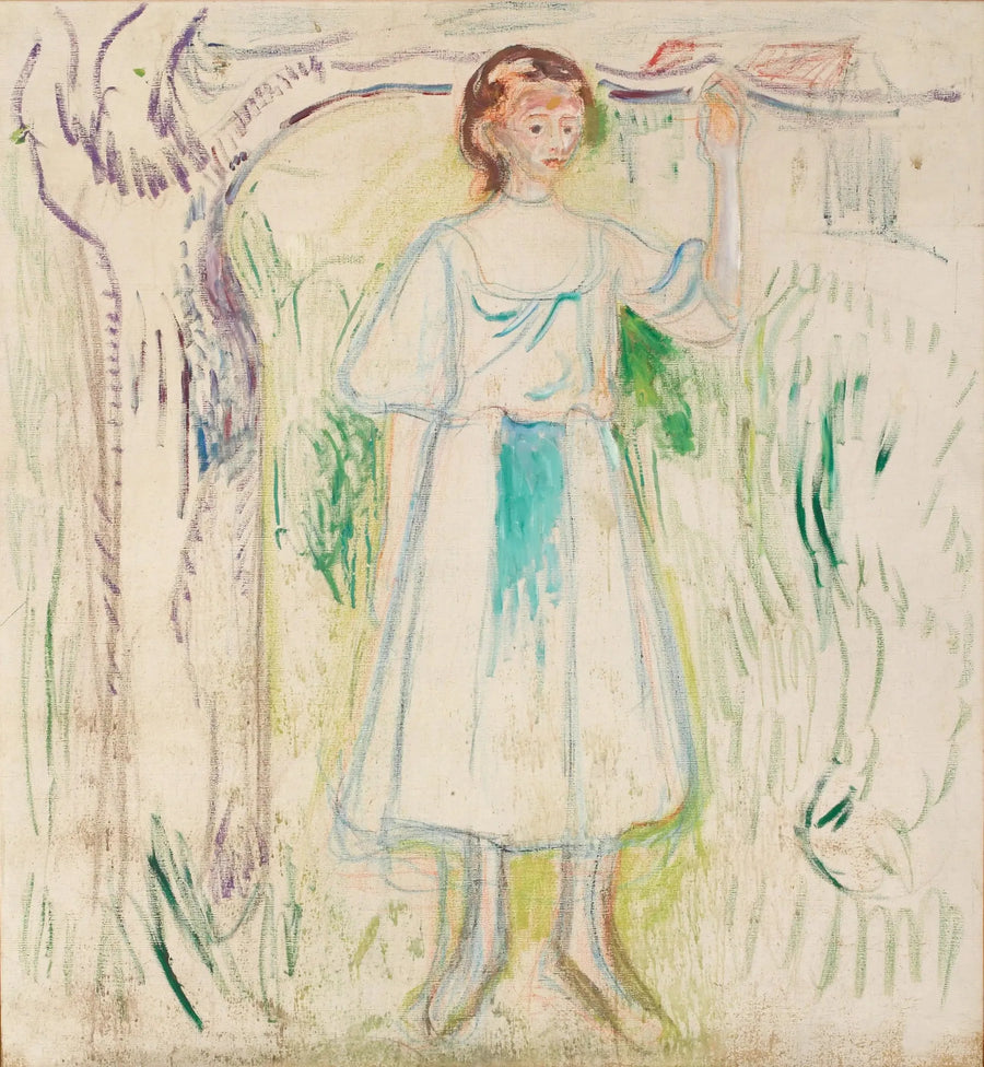 Nuori nainen puun alla - Edvard Munch