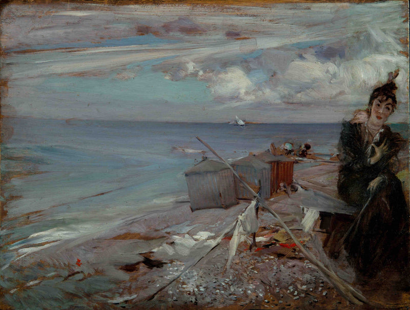 Nuori nainen Ostenden rannalla - Giovanni Boldini