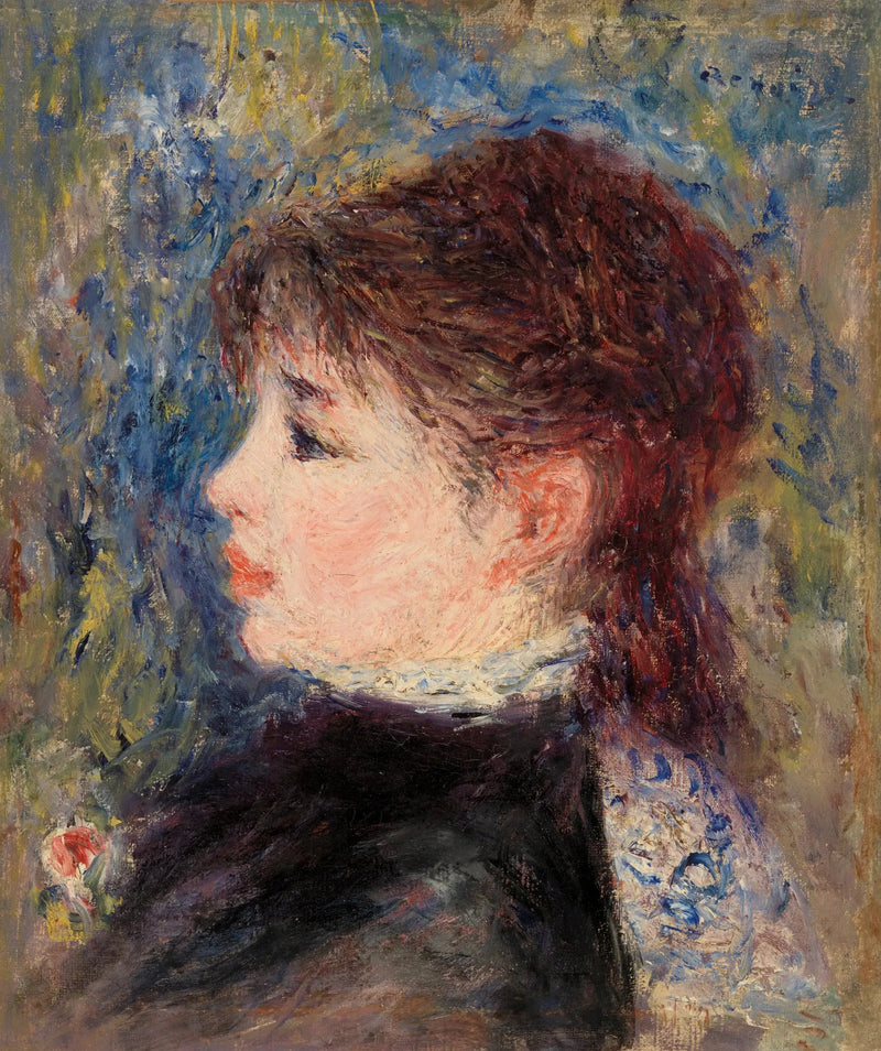 Nuori tyttö ruusun kanssa - Pierre-Auguste Renoir