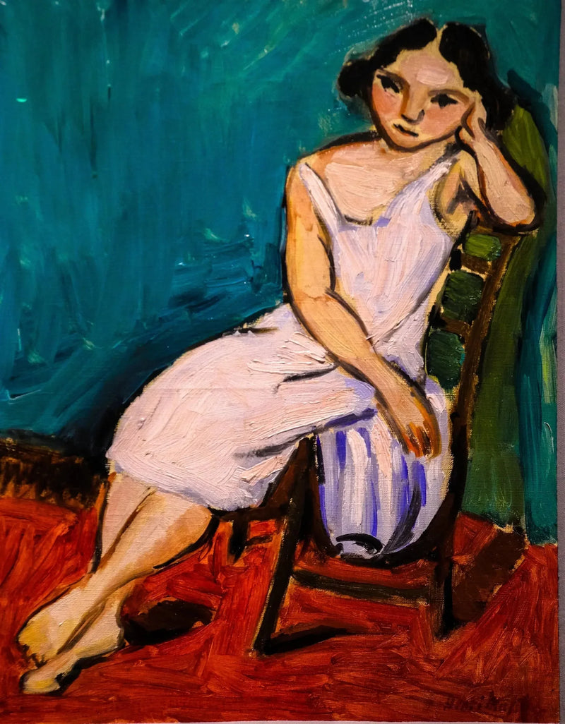 Nuori tyttö istumassa - Henri Matisse