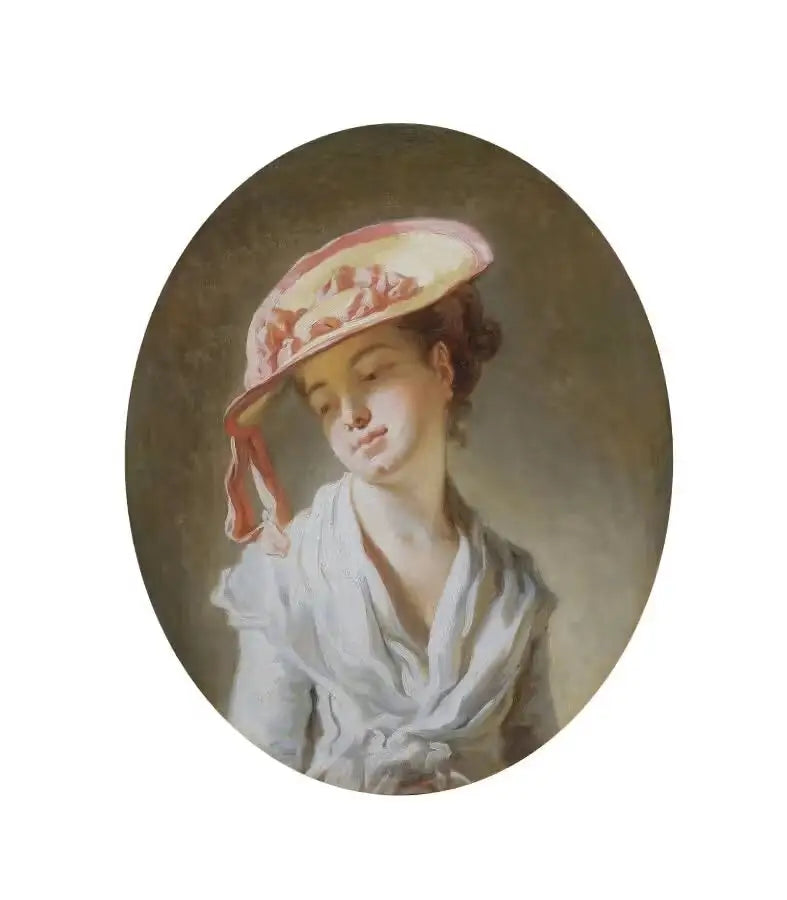 Nuori tyttö hatussa - Jean-Honoré Fragonard