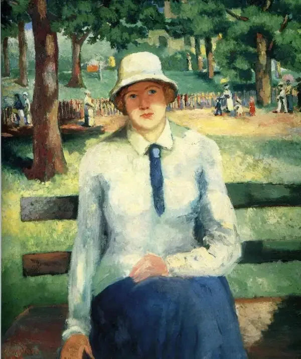Nuori tyttö työttömänä (punatukkainen tyttö) - Kazimir Malevich