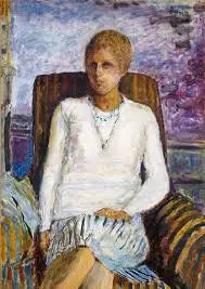 Nuori tyttö valkoisessa korsettissa (Mlle Leïla Claude Anet) - Pierre Bonnard