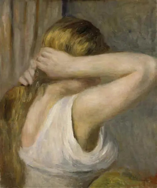 Nuori tyttö nostetuilla käsillä - Pierre-Auguste Renoir