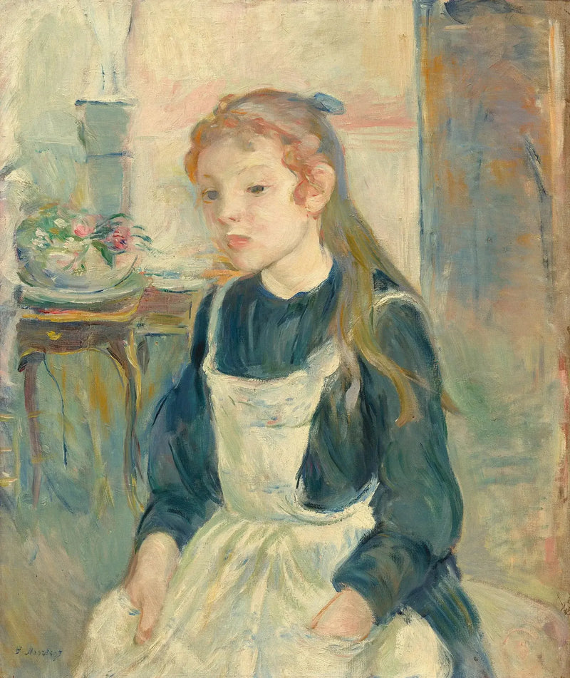 Nuori tyttö esiliinassa - Berthe Morisot