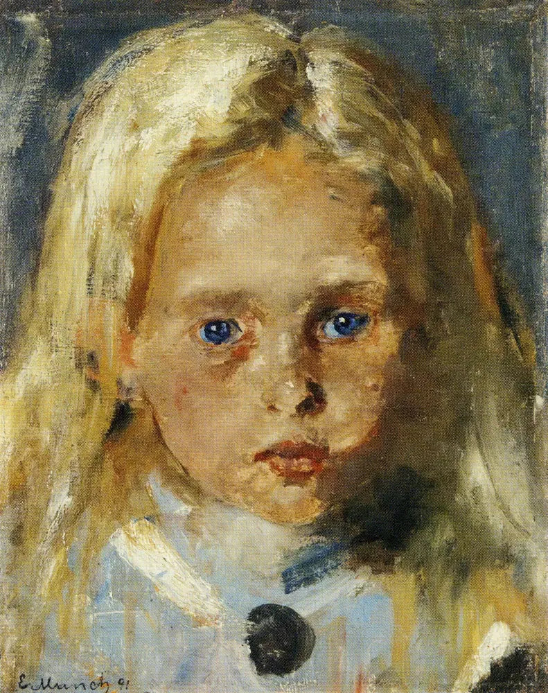 Nuori vaaleahiuksinen tyttö - Edvard Munch