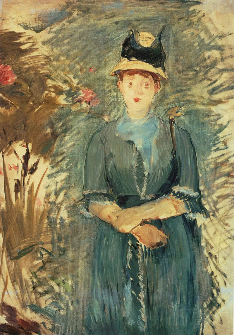 Nuori tyttö kukissa - Édouard Manet