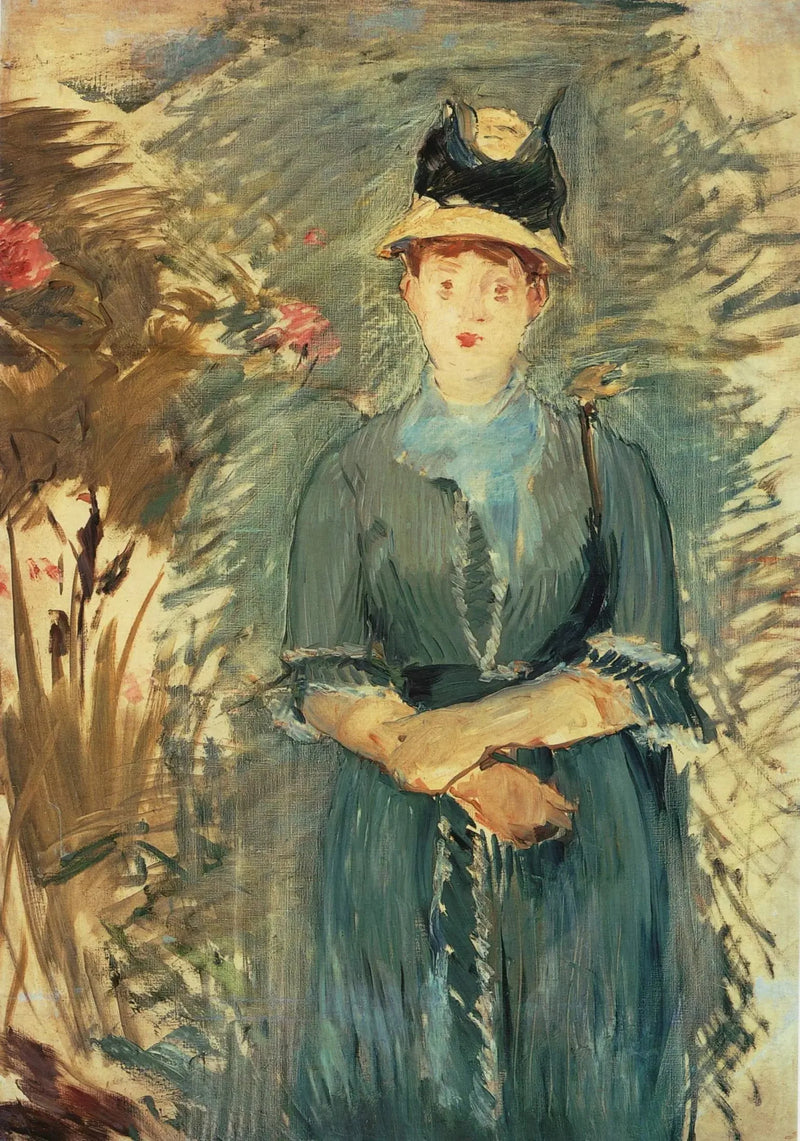 Nuori tyttö kukissa - Édouard Manet
