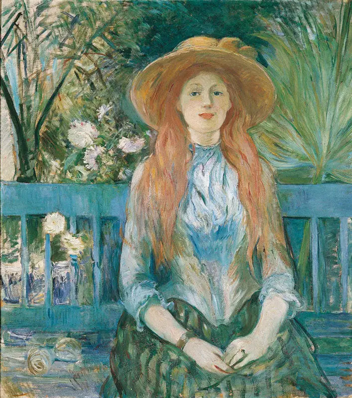 Nuori tyttö puistossa - Berthe Morisot