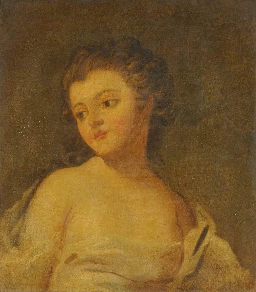Nuori tyttö, käärittynä pukuun - Joshua Reynolds