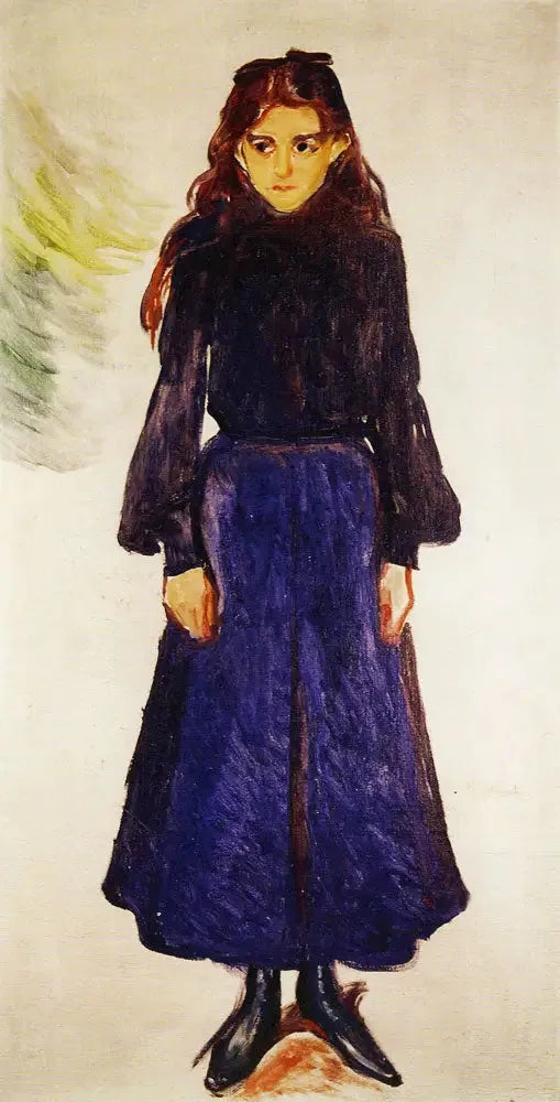 Nuori tyttö sinisessä - Edvard Munch