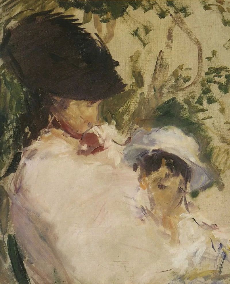 Nuori tyttö ja lapsi - Édouard Manet