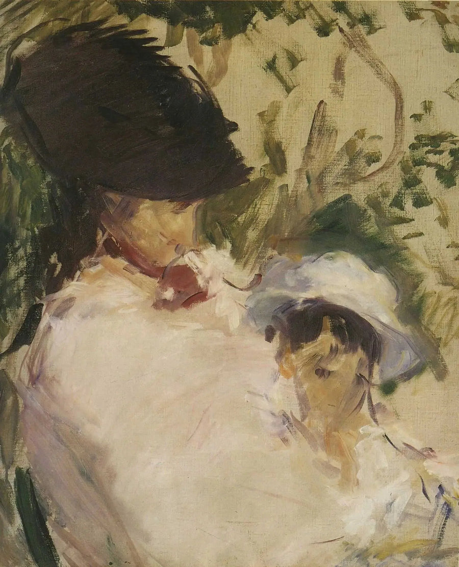 Nuori tyttö ja lapsi - Édouard Manet