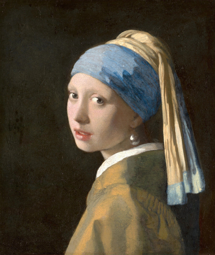 Helmiä kantava nuori tyttö - Johannes Vermeer