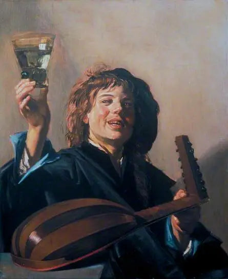 Nuori poika lasin ja luttun kanssa - Frans Hals